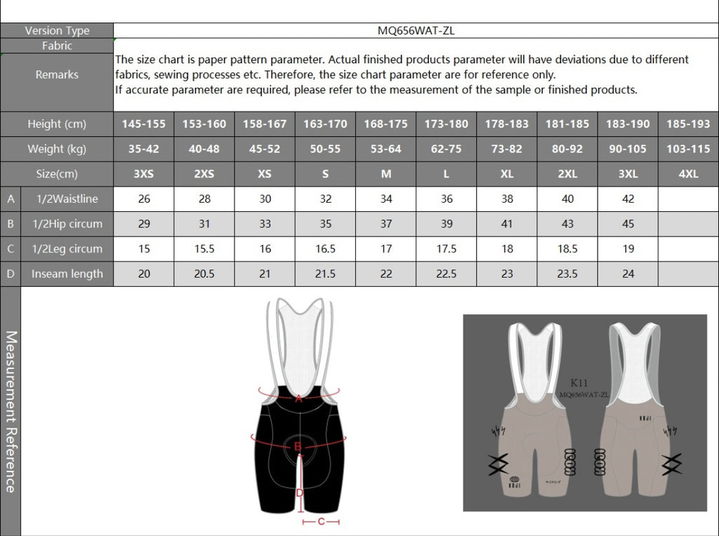 SENDAI WOMAN BIB SHORT